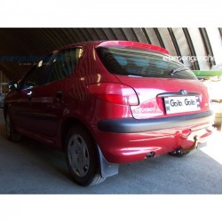 Enganche de remolque fijo galvanizado para Peugeot 206+ 3 y 5