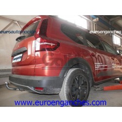 Enganche de remolque fijo galvanizado para Dacia Jogger I, sin rueda de  respuesto bajo el maletero, 2021